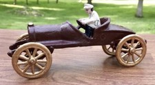Hubley Arcade Race Car with Driver Cast Iron Toy