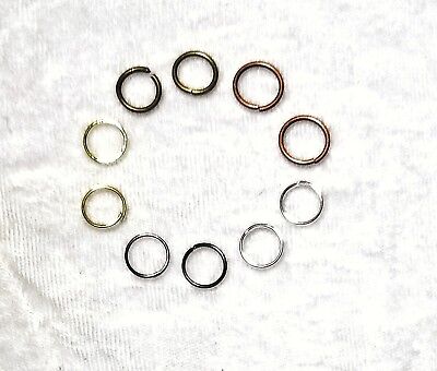 Ice Resin Findings 10 mm Jump Rings 30pcs-Antique Bronze