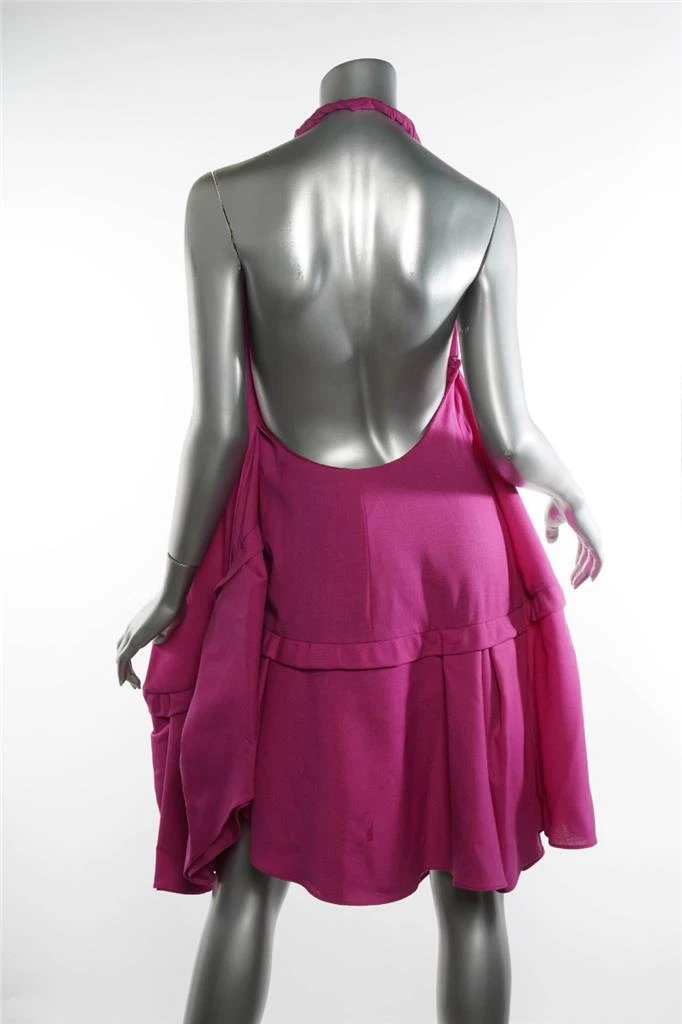 Abito JACQUEMUS Fucsia Senza Maniche Supporto Asimmetrico Tulle LA RIVIERA FR40 US8