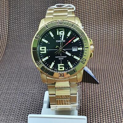 Casio MTP-VD01G-1B Enticer Series Standard Analog Men's Watch | eBay