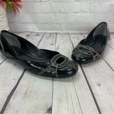 Cole haan black patent ballet flats size 8B