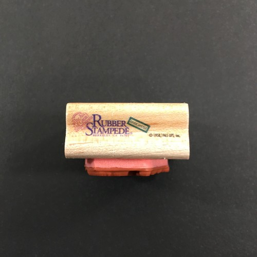 Peanuts Tree Trimming Snoopy Woodstock Christmas Rubber Stampede Stamp USED - Picture 5 of 6