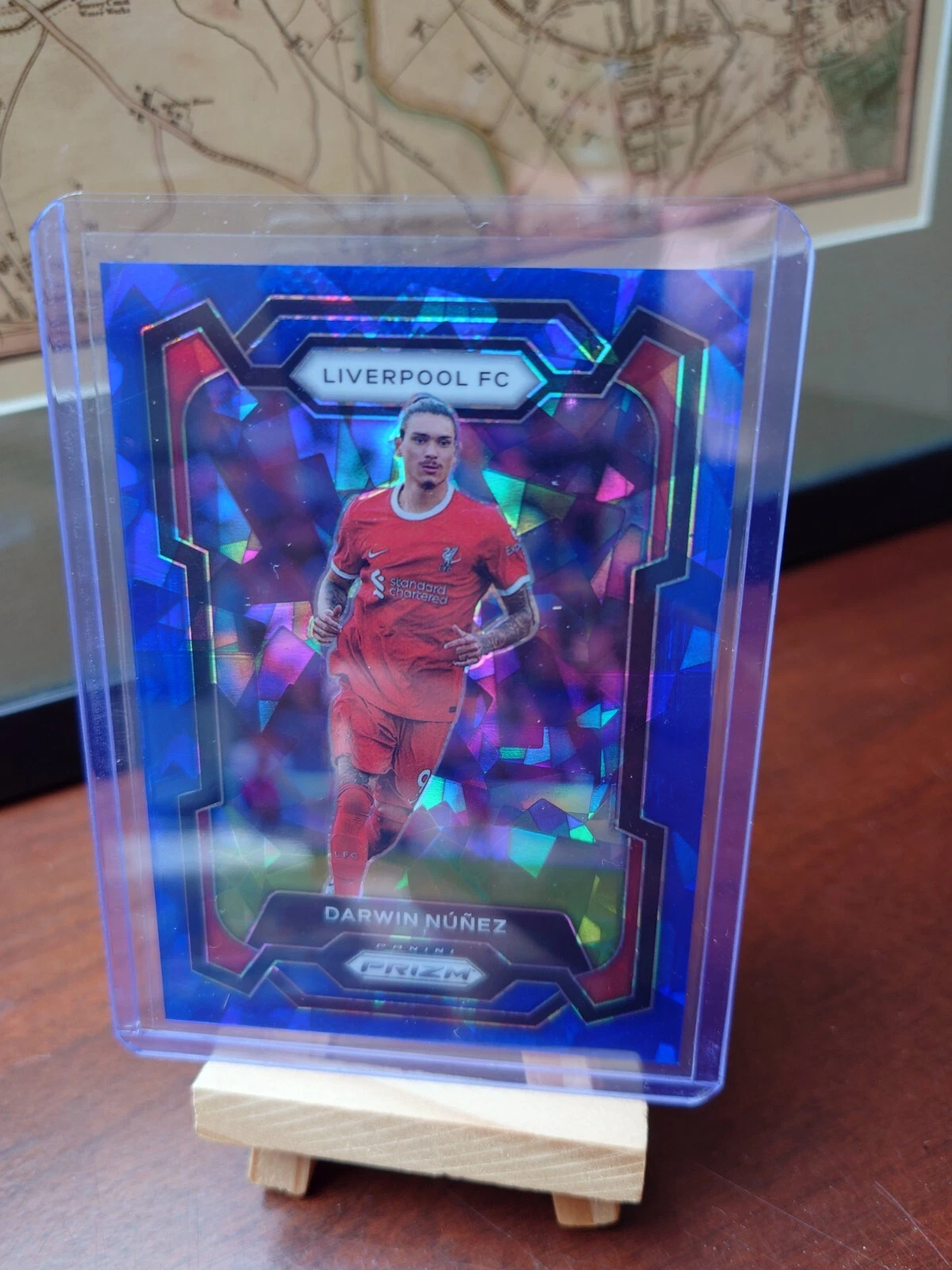 Darwin Nunez LIVERPOOL 2023-24 Panini Prizm Premier League Blue Ice Prizm /75