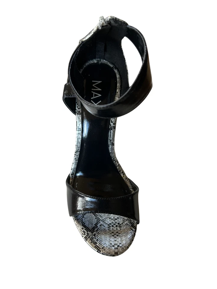 🎄NUEVO EN CAJA BCBG Max Rave Envy Mujer Sandalia Stiletto Cóctel Vacaciones NEGRO Zapatos 8 M Foto 2 de 4