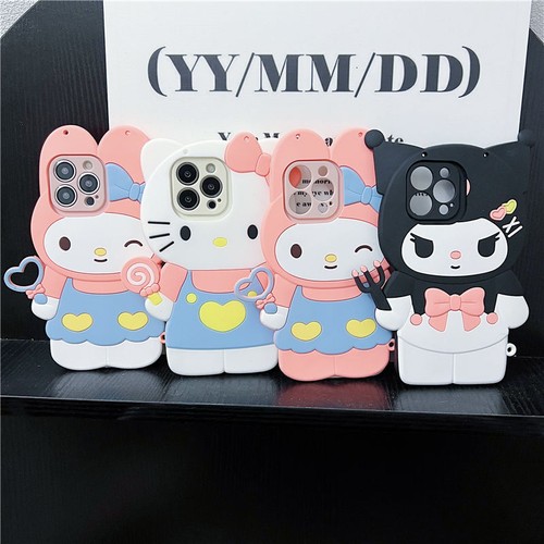 3D Cat Bunny Evil Soft Case Cover For Samsung Galaxy S21 S22 S23 Ultra NeckStrap - Picture 1 of 26