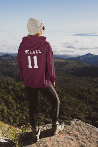 Maroon SCOTT McCall ispirato beacon HILLS lacrosse WOLF Adulti Felpa con  cappuccio TEEN | eBay