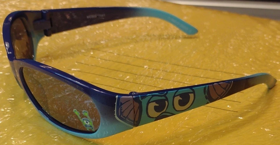 Pre Owned Kids Youth Size Monsters Inc. Sully & Mike Wazowski Wrap Sunglasses 🕶 - Image 3 of 4