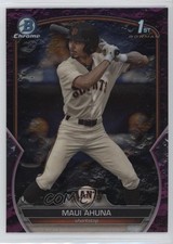 2023 Bowman Draft Chrome Fuchsia Lunar Refractor /199 Maui Ahuna #BDC-163 uk2