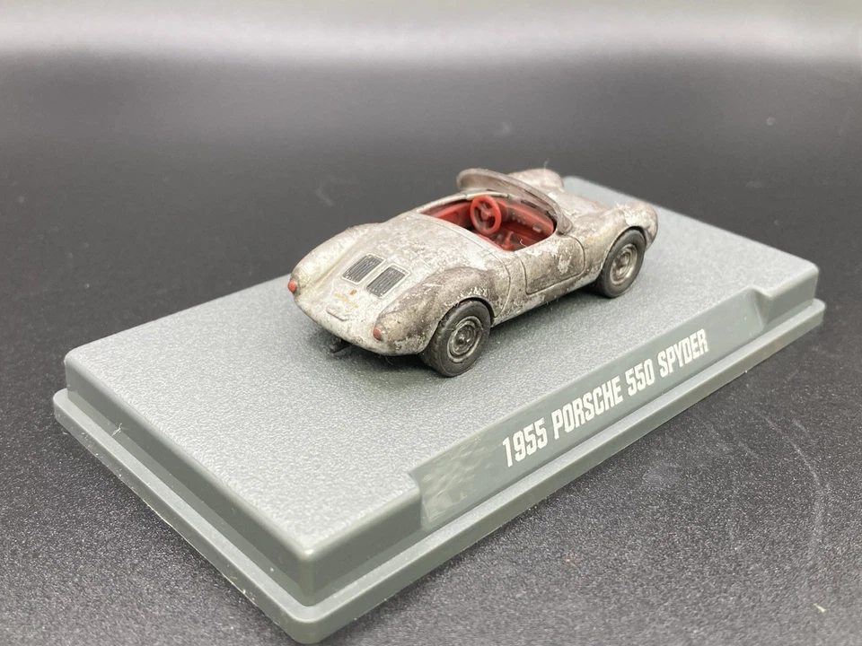 Porsche 550 Spyder 1955 desgastado personalizado 1/64 diecast granero encontrar estilo Majorette Foto 2 de 4