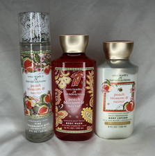 Bath  Body Works Peach Blossom  Nectar Fine Fragrance Mist Body Wash Lotion