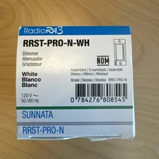 Lutron RadioRA 3 Sunnata PRO LED+ RF Touch Dimmer - White (RRST-PRO-N-WH)