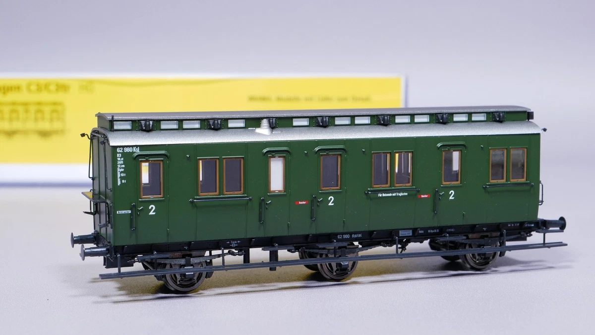 H0 DC Brawa 45455 Abteilwagen 2. Kl. Traglasten B3tr 62 980 Ksl DB OVP #YÜ_1129