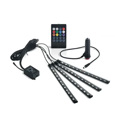 AUTOGADGETS24.DE Deluxe Ambientebeleuchtung fürs Auto zum nachrüsten, KFZ Beleuchtung LED Innen