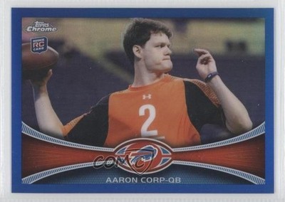 2012 Topps Chrome Blue Refractor 71/199 Aaron Corp #60 Rookie RC 0c0