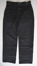 We The Free x Free People OB1824301 Women's Sz 26 Black Palmer Cuffed Jeans 128