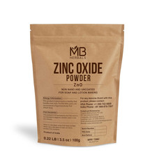 Zinc Oxide Powder 3.5 Oz  Uncoated  Non-Nano  for DIY Sunscreen Lotion  Crea