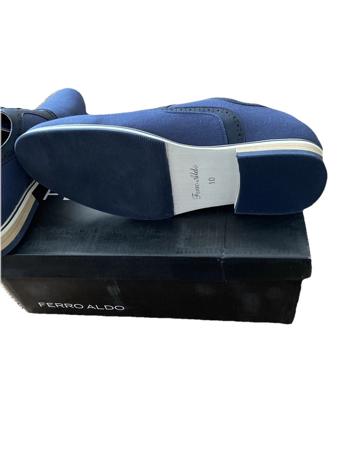 Ferro Aldo Men's Dress Shoes With Piping, Lace Ups For Business/Casual Size 10 - Image 3 of 4