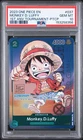 2023 ONE PIECE 1ST ANNIVERSARY TOURNAMENT #037 MONKEY D. LUFFY PSA 10