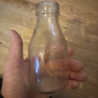 RARE VINTAGE  1/3 PINT GLASS SCHOOL MILK BOTTLE
