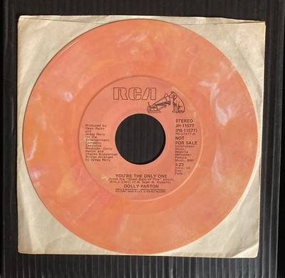 Dolly Parton You re The Only One Promo Colored 7  Single VG+