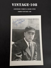 Beautiful Al Barlick Autographed Signed Photo Kodak Postcard Umpire! Super Rare!