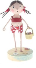LORI MITCHELL  Shelly Sells Seashells ~ Americana Figurine ~4th of July ~ Summer