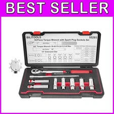 Magnetic Spark Plug Socket Set w/ Torque Wrench & Gap Tool