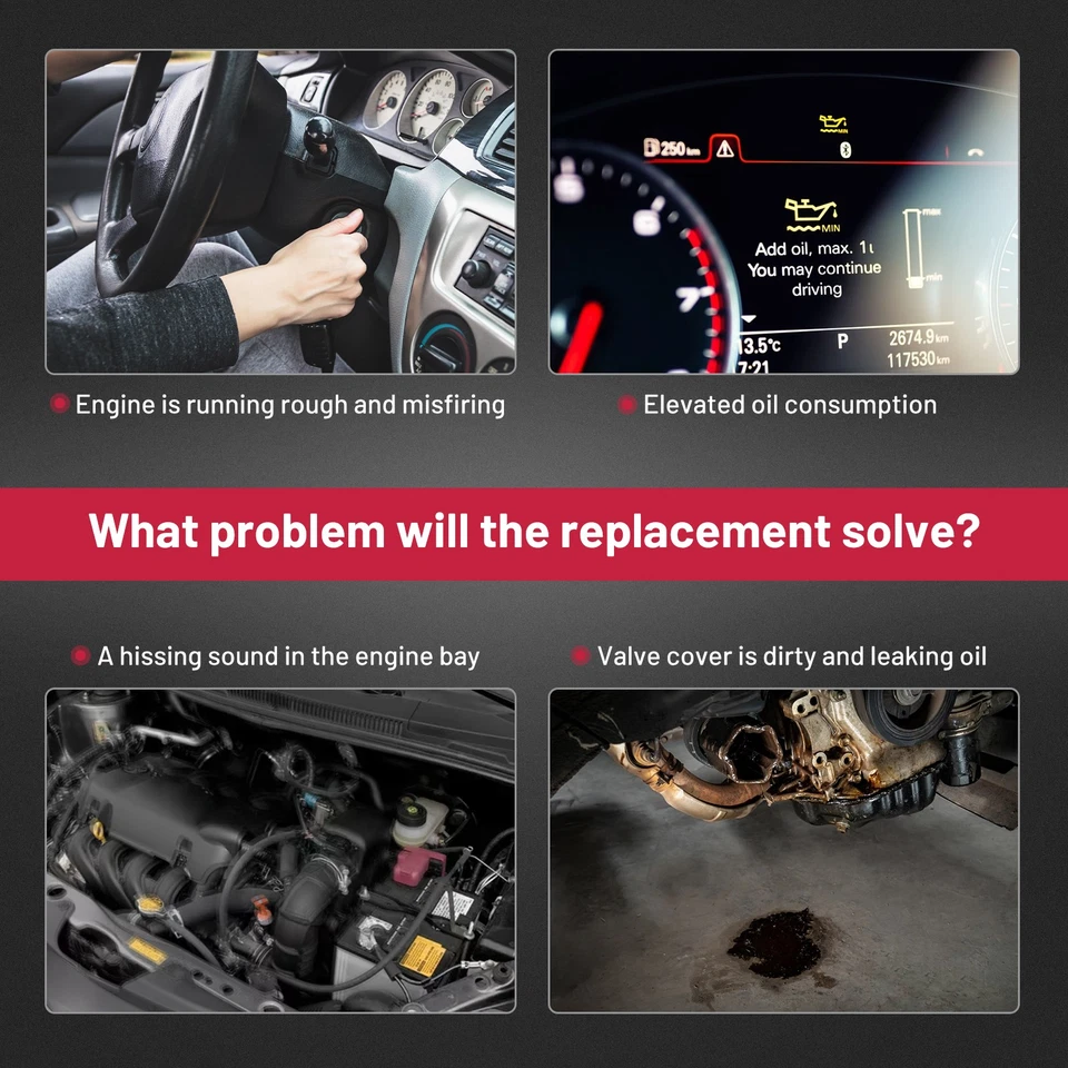 Крышка клапана двигателя с прокладкой 132641KC1A для 2011 Nissan Juke 1,6 л l4 - Изображение 4 из 4