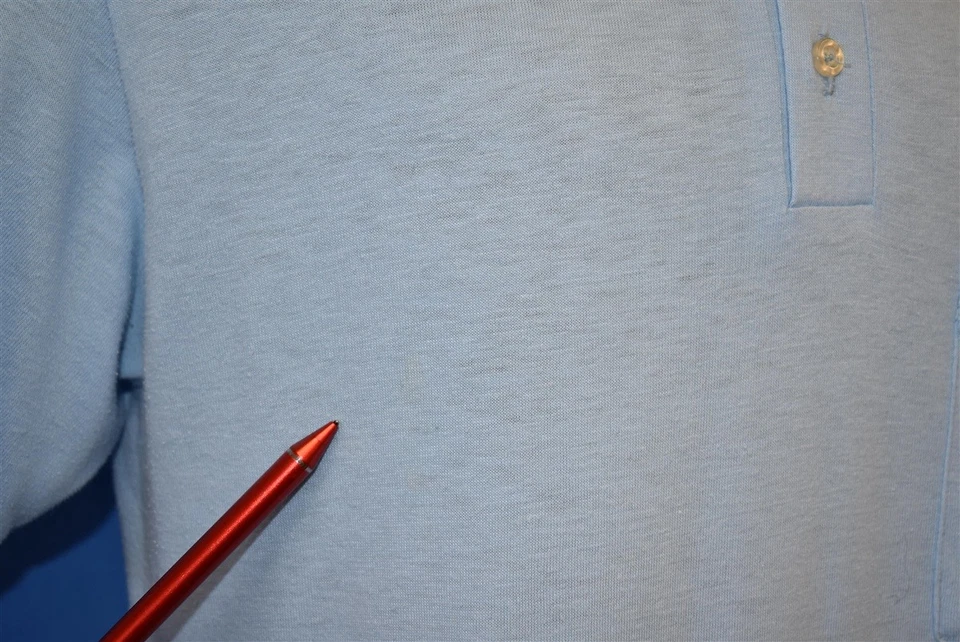 vintage 80s MACK'S 1940 FORD HOT ROD BLUE CAR CLUB LEAD SLED POLO SHIRT LARGE L - Image 3 of 4