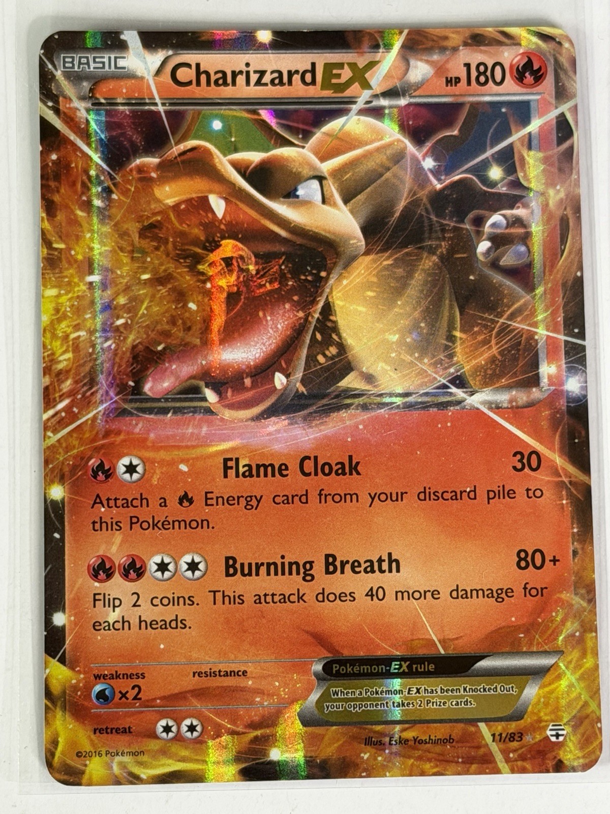 Charizard EX - 11/83 - Pokemon Generations XY Ultra Rare Card LP