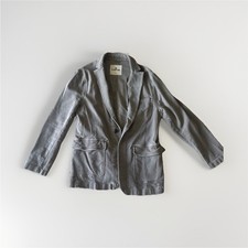 The Normal Brand Mens Large Travel Blazer Taupe Knit Sport Coat Stretch Jacket