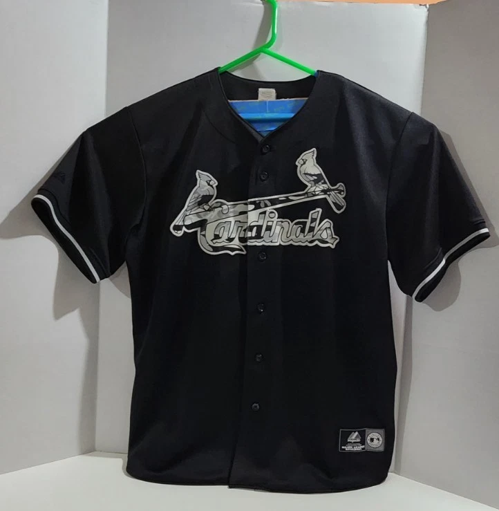 Yadier Molina St. Louis Cardinals Majestic Men XL Black Camo Jersey MLB Genuine - Image 4 of 4
