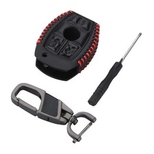 Car Remote 3-Buttons Key Case Holder Cover Chain Protector For Mercedes Benz E