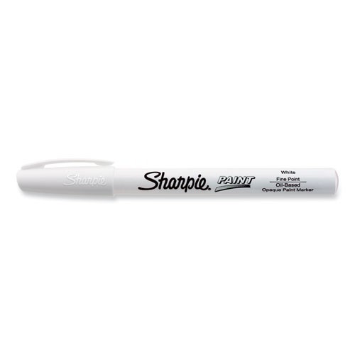 Sharpie 35543 Permanent Paint Marker, Fine Bullet Tip, White