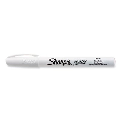 Sharpie 35543 Permanent Paint Marker, Fine Bullet Tip, White