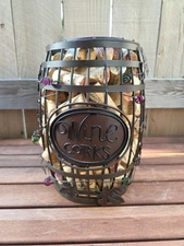 Metal Rustic Wine Barrel Cork Cage Cork Holders for Cork Collectors Home Decor