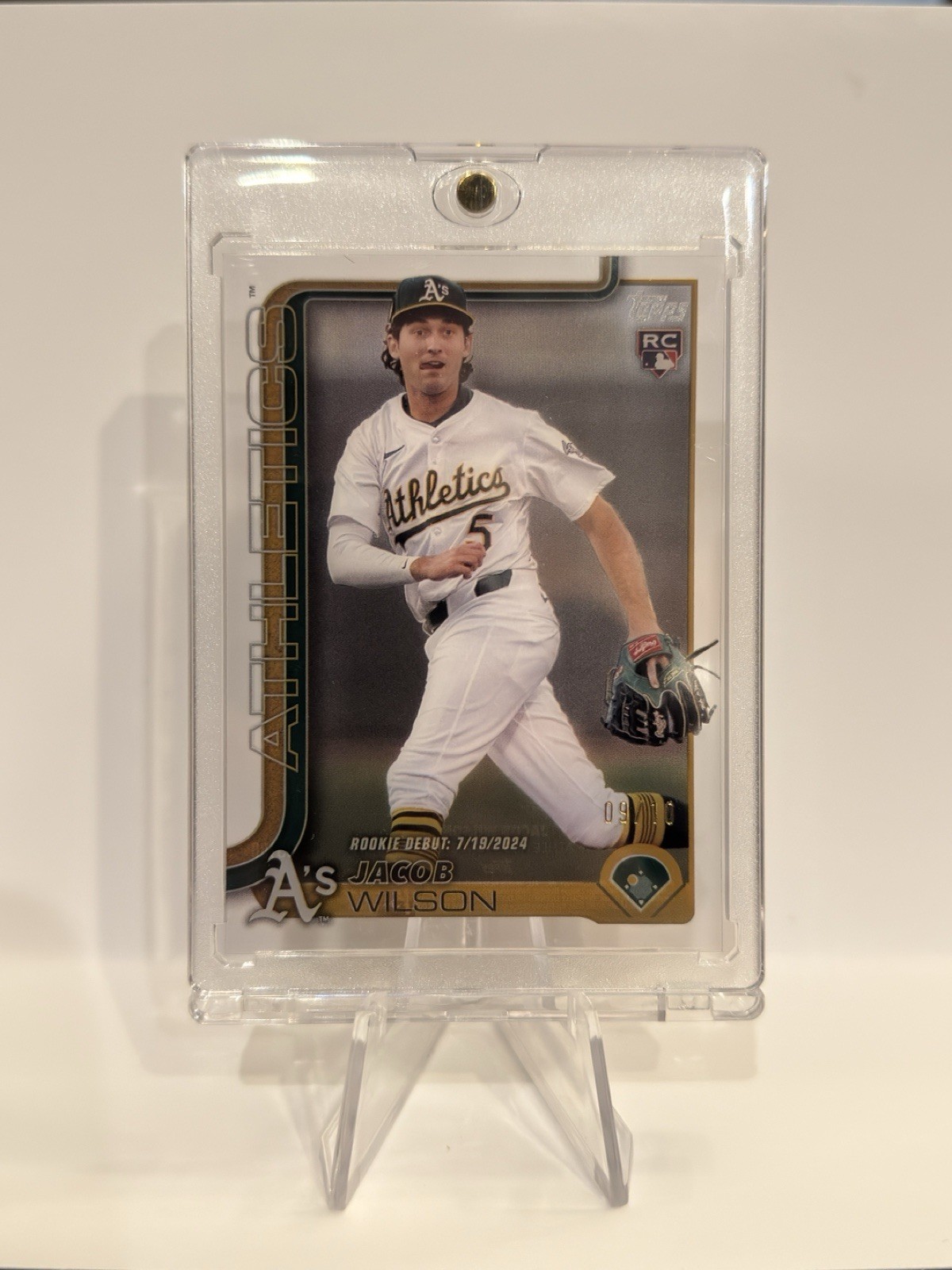 2025 Topps Update Jacob Wilson Rookie Clear Acetate /10 SSP Athletics US180