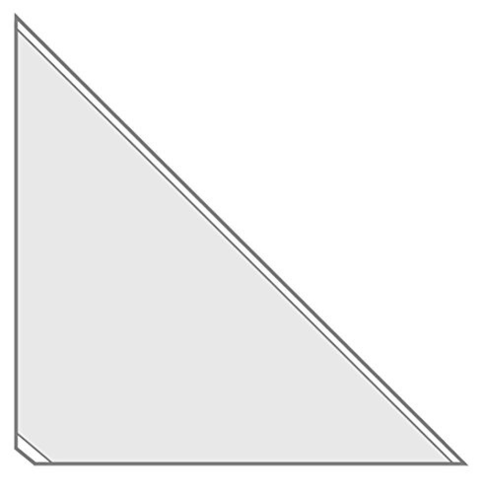 (TG. 55 x 65 month) Veloflex 2265100 - Buste triangolari autoadesive, 55 x 65 mm