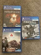 Lot Of 3 PlayStation VR Games PS4 - Farpoint / Firewall Zero Hour / Persistence
