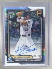 Konnor Griffin 2024 Bowman Chrome Draft #CPA-KG Refractor 1st RC Auto 498/499