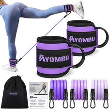 Ankle Resistance Bands with Cuffs, Home Gym Workout Equipment, Lifting Glute But