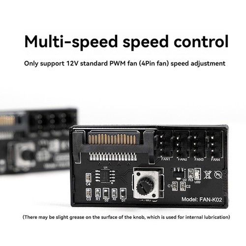 1X(PWM-Lüfterdrehzahlregler Hochleistungs-Sata-DC-Stromversorgung 4-Poliger5679 - Afbeelding 3 van 7