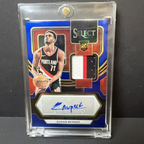 RAYAN RUPERT 2023-24 SELECT RPA ROOKIE PATCH BLUE PRIZM RC AUTO 1/49 Q3916