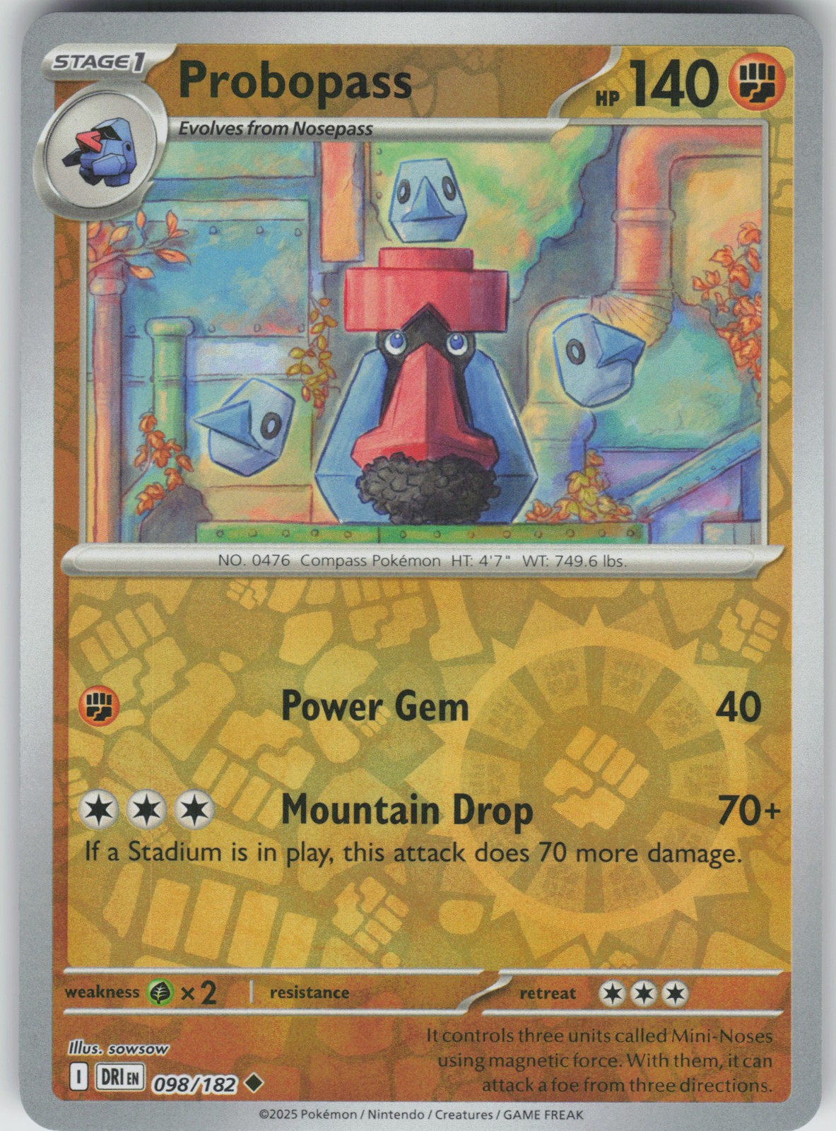 Probopass Uncommon SV10: Destined Rivals 098/182 NM