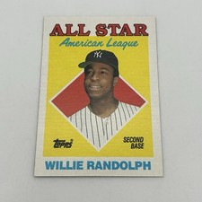 1988 Topps #387 Willie RANDOLPH 1987 AL All Star 2nd Base Yankees Baseball Card