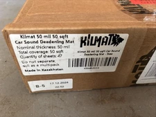 Kilmat 50 Sqft 50 Mil Butyl Sound Dampening Mat for Quieter Drives