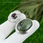 925 Sterling Silver Kambaba Jasper Gemstone Amethyst Birthday Pendant Jewelry