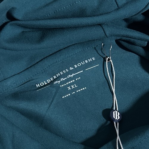 NEW Holderness & Bourne Men's 2XL Pine Green Jackson Pullover Golf Hoodie XXL - Picture 4 of 7