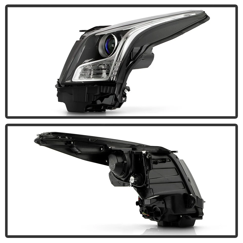 2013-2018 Cadillac ATS [Halogen Type] Projector Headlights Headlamps Left+Right - Image 2 of 4