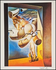 Salvador Dali Young Virgin 50 X 40 CM Signé Lithograph Édition Limitée #50/1000